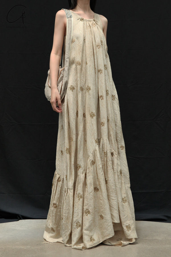 Mutedance 24 Spring/Summer Printed Long Skirt MD-MD24SS06-CELADON PM135